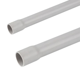 ME-PVC 20mm kruta kablovska cev sa prosirenjem 3m siva 320N IP67 Mitea electric