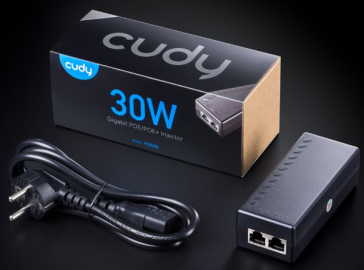 Adapter Cudy POE200 30W Gigabit PoE+/PoE Injector, 802.3at/802.3af Standard/domet 100 Metara